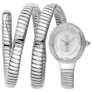 Buy Shop Just Cavalli After Party Silver Dial Silver Steel Strap Watch for Women - JC1L269M0015 USA Online