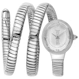 Buy Shop Just Cavalli After Party Silver Dial Silver Steel Strap Watch for Women - JC1L269M0015 USA Online