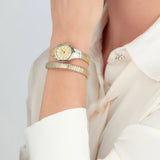 Buy Shop Just Cavalli Amalfi Gold Dial Two Tone Steel Strap Watch for Women - JC1L270M0055 USA Online