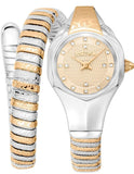 Buy Shop Just Cavalli Amalfi Gold Dial Two Tone Steel Strap Watch for Women - JC1L270M0055 USA Online