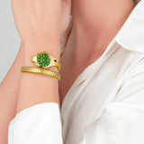 Buy Shop Just Cavalli Amalfi Green Dial Gold Steel Strap Watch for Women - JC1L270M0035 USA Online