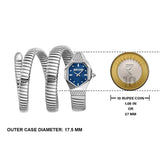 Buy Shop Just Cavalli Ambra Blue Dial Silver Steel Strap Watch for Women - JC1L370M0025 USA Online