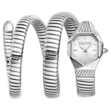 Buy Shop Just Cavalli Ambra Silver Dial Silver Steel Strap Watch for Women - JC1L370M0015 USA Online
