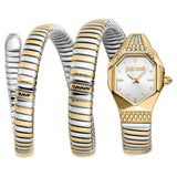 Buy Shop Just Cavalli Ambra Silver Dial Two Tone Steel Strap Watch for Women - JC1L370M0055 USA Online
