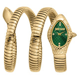 Buy Shop Just Cavalli Aurela Green Dial Gold Steel Strap Watch for Women - JC1L374M0035 USA Online
