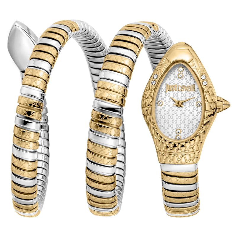 Buy Shop Just Cavalli Aurela Silver Dial Two Tone Steel Strap Watch for Women - JC1L374M0055 USA Online
