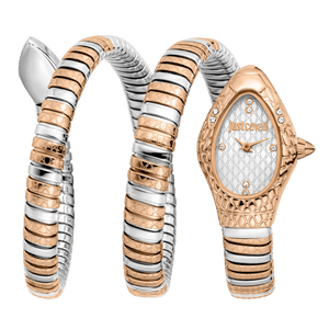 Buy Shop Just Cavalli Aurela White Dial Two Tone Steel Strap Watch for Women - JC1L374M0065 USA Online