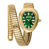 Buy Shop Just Cavalli Aversa Green Dial Gold Steel Strap Watch for Women - JC1L222M0035 USA Online
