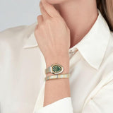 Buy Shop Just Cavalli Aversa Green Dial Two Tone Steel Strap Watch for Women - JC1L222M0075 USA Online