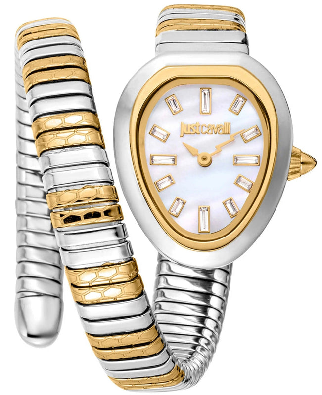 Buy Shop Just Cavalli Aversa Mother of Pearl Dial Two Tone Steel Strap Watch for Women - JC1L222M0055 USA Online