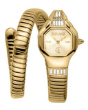 Buy Shop Just Cavalli Brillante Gold Dial Gold Steel Strap Watch for Women - JC1L326M0025 USA Online