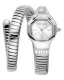 Buy Shop Just Cavalli Brillante Silver Dial Silver Steel Strap Watch for Women - JC1L326M0015 USA Online