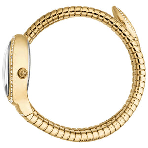 Buy Shop Just Cavalli Carezza Silver Dial Gold Steel Strap Watch for Women - JC1L372M0025 USA Online