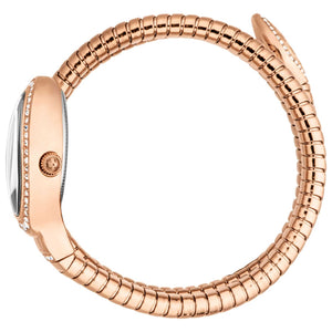 Buy Shop Just Cavalli Carezza Silver Dial Rose Gold Steel Strap Watch for Women - JC1L372M0045 USA Online