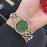 Buy Shop Just Cavalli Chiarezza Snake Core Green Dial Two Tone Steel Strap Watch for Women - RC5L078M0065 USA Online