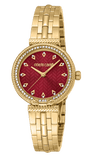 Buy Shop Just Cavalli Chiarezza Snake Core Red Dial Gold Steel Strap Watch for Women - RC5L078M0035 USA Online
