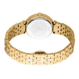 Buy Shop Just Cavalli Chiarezza Snake Core Silver Dial Gold Steel Strap Watch for Women - RC5L078M0025 USA Online