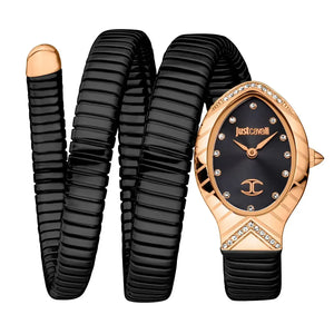 Buy Shop Just Cavalli Classico Lungo Black Dial Black Steel Strap Watch for Women - JC1L248M0085 USA Online