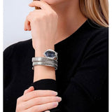 Buy Shop Just Cavalli Classico Lungo Blue Dial Silver Steel Strap Watch for Women - JC1L248M0015 USA Online