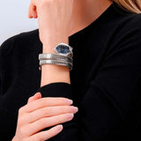 Buy Shop Just Cavalli Classico Lungo Blue Dial Silver Steel Strap Watch for Women - JC1L248M0015 USA Online