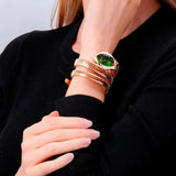 Buy Shop Just Cavalli Classico Lungo Green Dial Rose Gold Steel Strap Watch for Women - JC1L248M0045 USA Online