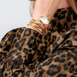 Buy Shop Just Cavalli Classico Lungo White Dial Gold Steel Strap Watch for Women - JC1L248M0025 USA Online