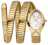 Buy Shop Just Cavalli Classico Lungo White Dial Gold Steel Strap Watch for Women - JC1L248M0025 USA Online