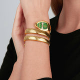 Buy Shop Just Cavalli Cosenza Green Dial Gold Steel Strap Watch for Women - JC1L232M0035 USA Online