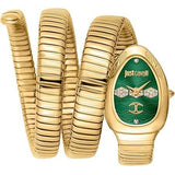 Buy Shop Just Cavalli Cosenza Green Dial Gold Steel Strap Watch for Women - JC1L232M0035 USA Online