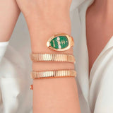 Buy Shop Just Cavalli Cosenza Green Dial Rose Gold Steel Strap Watch for Women - JC1L232M0045 USA Online