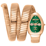 Buy Shop Just Cavalli Cosenza Green Dial Rose Gold Steel Strap Watch for Women - JC1L232M0045 USA Online
