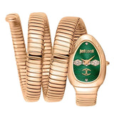 Buy Shop Just Cavalli Cosenza Green Dial Rose Gold Steel Strap Watch for Women - JC1L232M0045 USA Online