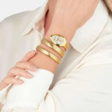 Buy Shop Just Cavalli Cosenza Silver Dial Gold Steel Strap Watch for Women - JC1L232M0025 USA Online