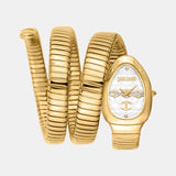 Buy Shop Just Cavalli Cosenza Silver Dial Gold Steel Strap Watch for Women - JC1L232M0025 USA Online