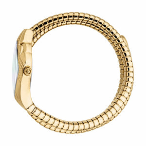 Buy Shop Just Cavalli Cristallo Mother of Pearl Dial Gold Steel Strap Watch for Women - JC1L307M0025 USA Online