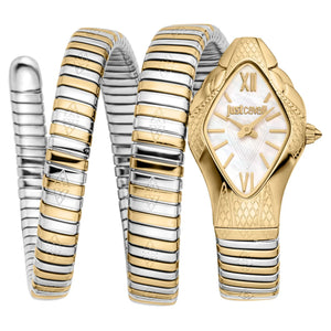 Buy Shop Just Cavalli Cristallo Mother of Pearl Dial Two Tone Steel Strap Watch for Women - JC1L307M0055 USA Online