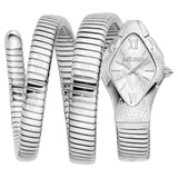 Buy Shop Just Cavalli Cristallo Silver Dial Silver Steel Strap Watch for Women - JC1L307M0015 USA Online