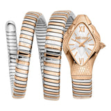 Buy Shop Just Cavalli Cristallo Silver Dial Two Tone Steel Strap Watch for Women - JC1L307M0065 USA Online