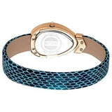 Buy Shop Just Cavalli Diversa Snake Blue Dial Blue Leather Strap Watch for Women - JC1L321L0055 USA Online