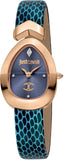 Buy Shop Just Cavalli Diversa Snake Blue Dial Blue Leather Strap Watch for Women - JC1L321L0055 USA Online