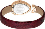 Buy Shop Just Cavalli Diversa Snake Rose Gold Dial Red Leather Strap Watch for Women - JC1L321L0045 USA Online