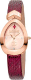 Buy Shop Just Cavalli Diversa Snake Rose Gold Dial Red Leather Strap Watch for Women - JC1L321L0045 USA Online