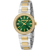 Buy Shop Just Cavalli Donna Glam Green Dial Two Tone Steel Strap Watch for Women - RC5L098M0065 USA Online