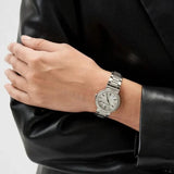 Buy Shop Just Cavalli Donna Glam Silver Dial Silver Steel Strap Watch for Women - RC5L098M0015 USA Online