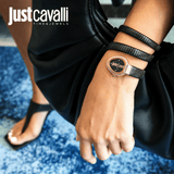 Buy Shop Just Cavalli Doppio Black Dial Black Steel Strap Watch for Women - JC1L163M0045 USA Online