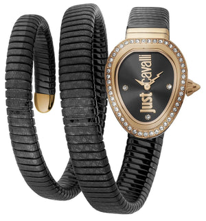 Buy Shop Just Cavalli Doppio Black Dial Black Steel Strap Watch for Women - JC1L163M0045 USA Online
