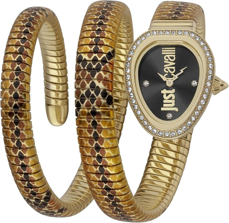 Buy Shop Just Cavalli Doppio Black Dial Multicolor Steel Strap Watch for Women - JC1L163M0065 USA Online