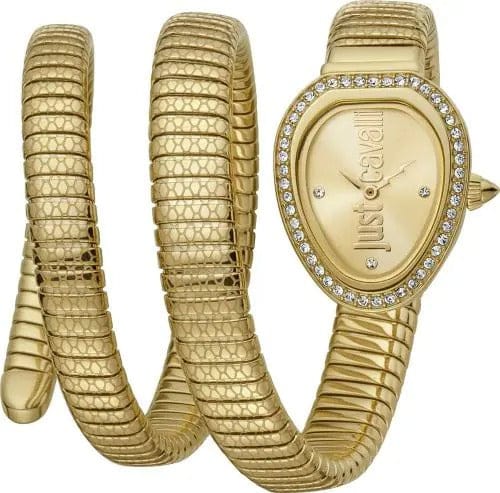 Buy Shop Just Cavalli Doppio Gold Dial Gold Steel Strap Watch for Women - JC1L163M0025 USA Online