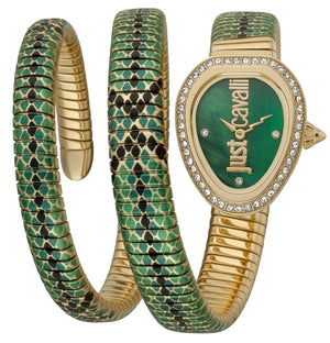 Buy Shop Just Cavalli Doppio Green Dial Multicolor Steel Strap Watch for Women - JC1L163M0055 USA Online