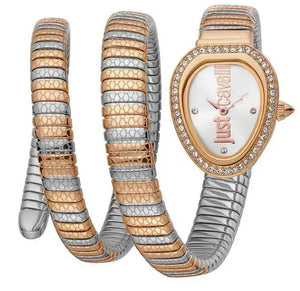 Buy Shop Just Cavalli Doppio Silver Dial Two Tone Steel Strap Watch for Women - JC1L163M0085 USA Online